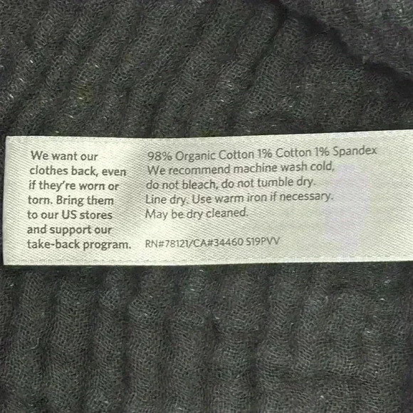 Eileen Fisher Boxy Loose V-Neck Cap Sleeve Top | Color: Black/Green | Size PM/PL - Picture 10 of 13